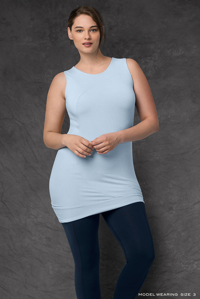 Blue Bamboo Circle Tank