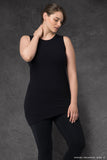 Black Bamboo Circle Tank