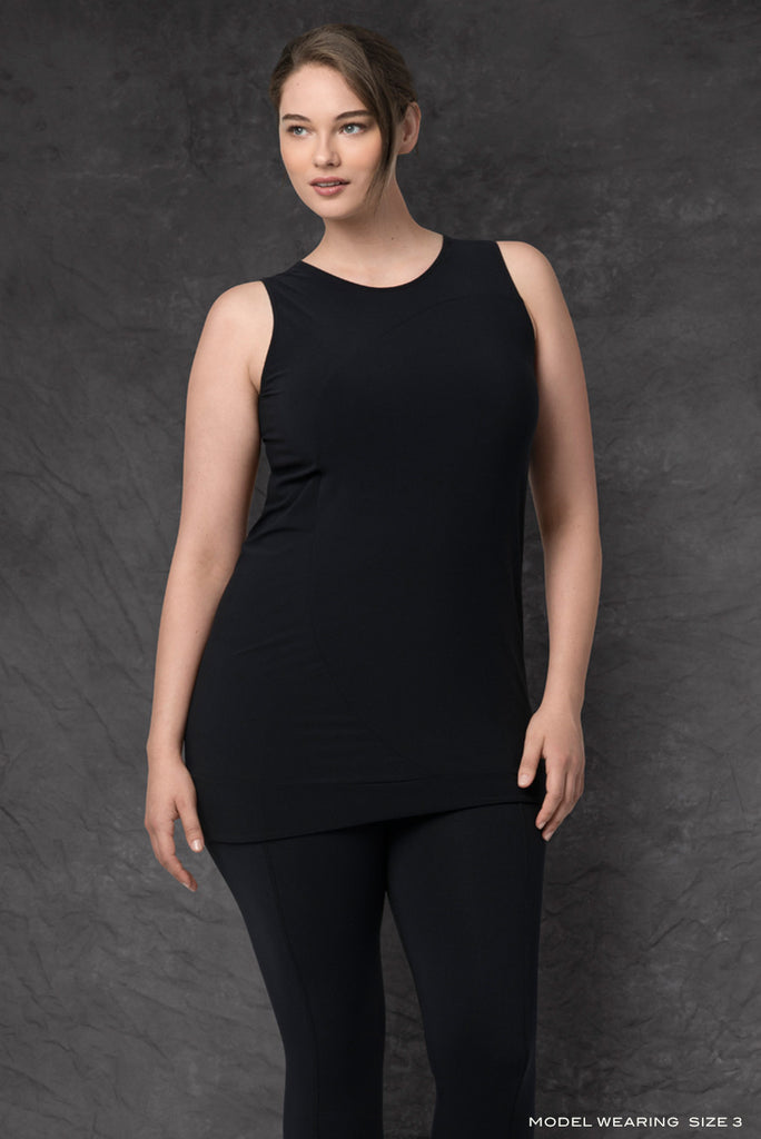 Black Italian Circle Tank