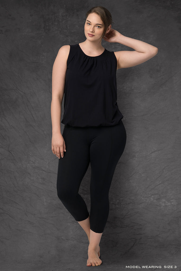 Black Contour Crop Legging