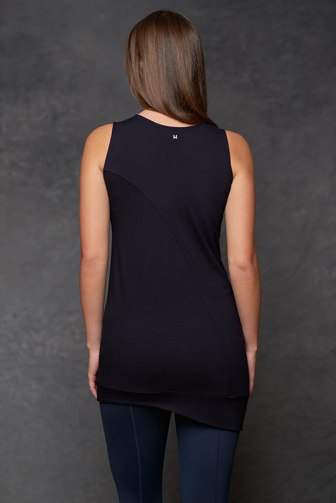 Black Bamboo Circle Tank