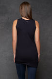 Black Bamboo Circle Tank