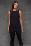 Black Bamboo Circle Tank