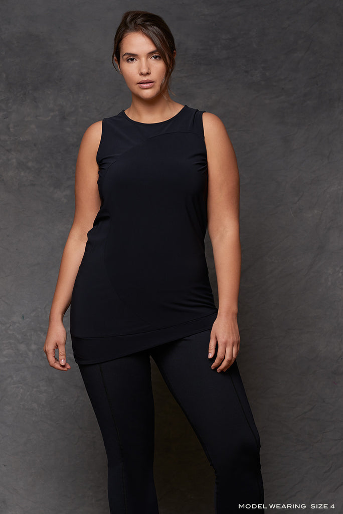 Black Italian Circle Tank