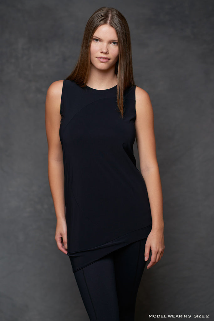 Black Italian Circle Tank