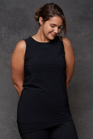 Black Italian Circle Tank