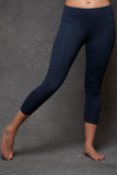 Navy Contour Crop Legging