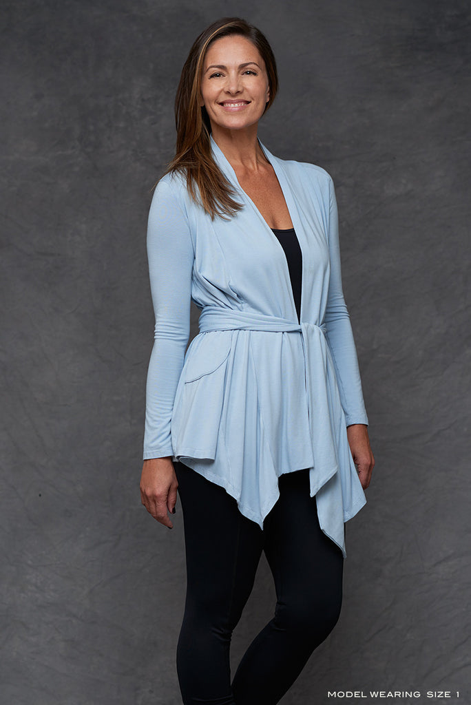 NOHO Blu Drape Jacket